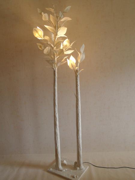 aus Hanji-Papier hergestellte Lampe